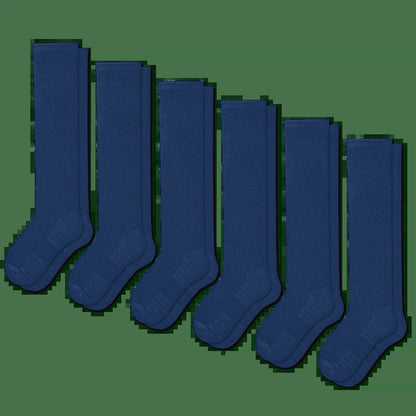 Blue Compression Socks Bundle 6-Pack