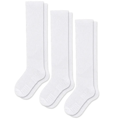White Compression Socks