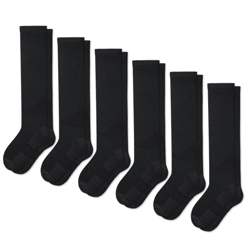 Black Compression Socks Bundle 6-Pack