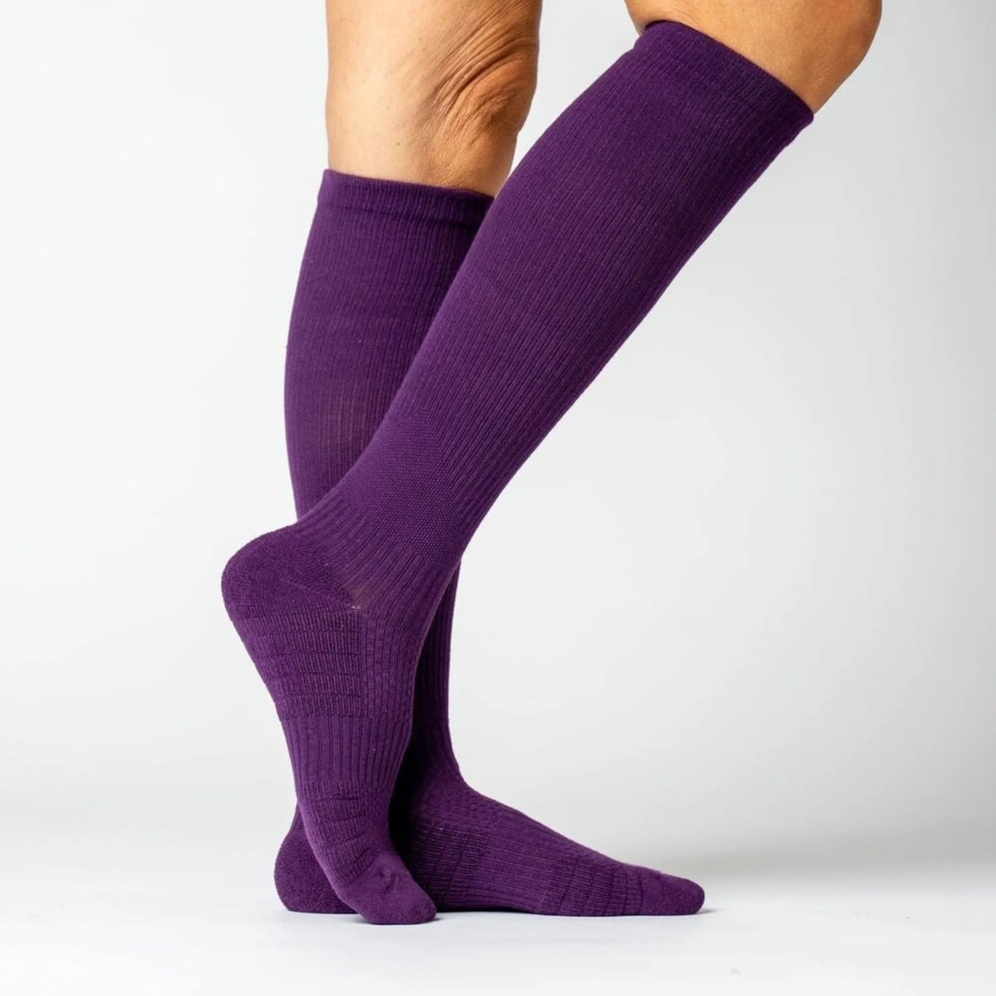 Purple Compression Socks Bundle 6-Pack