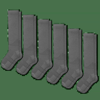 Gray Compression Socks Bundle 6-Pack