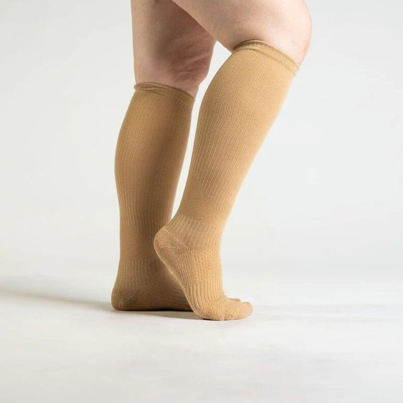 Tan Compression Socks Bundle 5-Pack