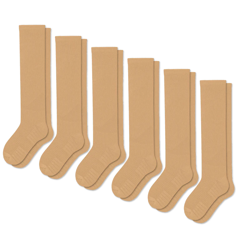 Tan Compression Socks